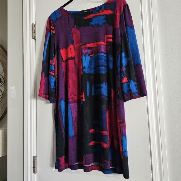 Alfani flowy print scoop neck dress XL NWoT - Picture 4 of 4